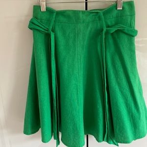 ModCloth flared linen and cotton skirt